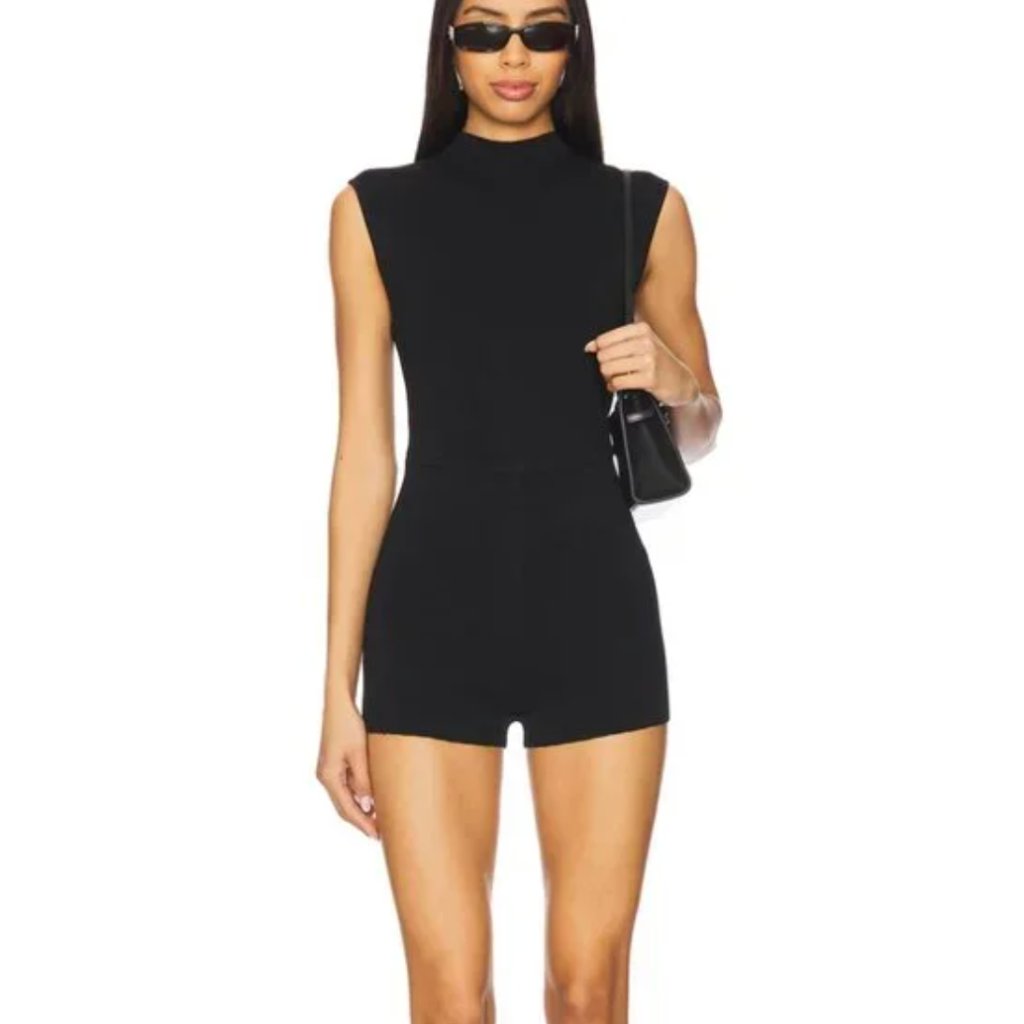 Nwt Lovers And Friends Deana Romper M Black